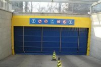 拉绳快速卷帘门遥控堆积门大连遥控门高速门