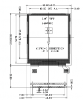 2.8寸a-Si TFT LCD液晶显示屏