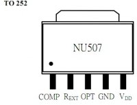 新一代高压线性恒流驱动NU507-80ma(内置MO