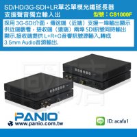 SD/HD/3G-SDI+LR单芯单模光纤延长器
