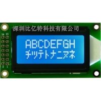 LCD0802液晶模组==烤箱用液晶模组蓝底白字