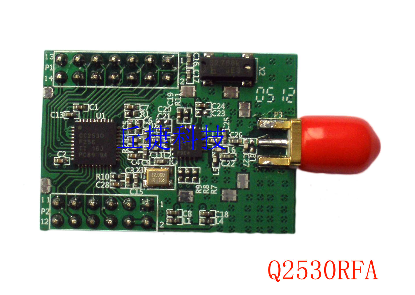 杭州丘捷科技有限公司-CC2530 ZIGBEE 模块 RS232底板 串口转zigbee底板 QAZB310