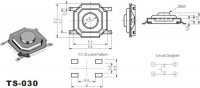 防水轻触开关4x4轻触开关4*4*1.7