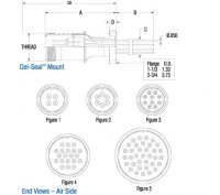 MDC密封法兰700V/10Amps/4-35pin