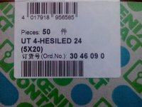 菲尼克斯保险丝端子-UT4-HESILED 24(5